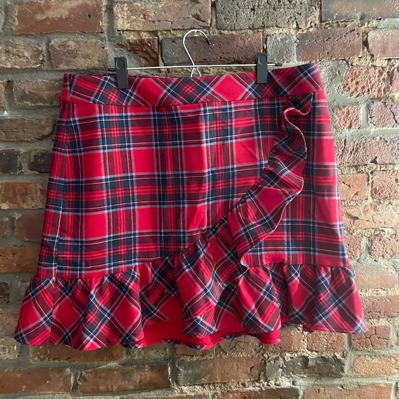 NWT Vineyard Vines Nantucket Tartan Red Velvet Dress Size 18 - Picture 2 of 5